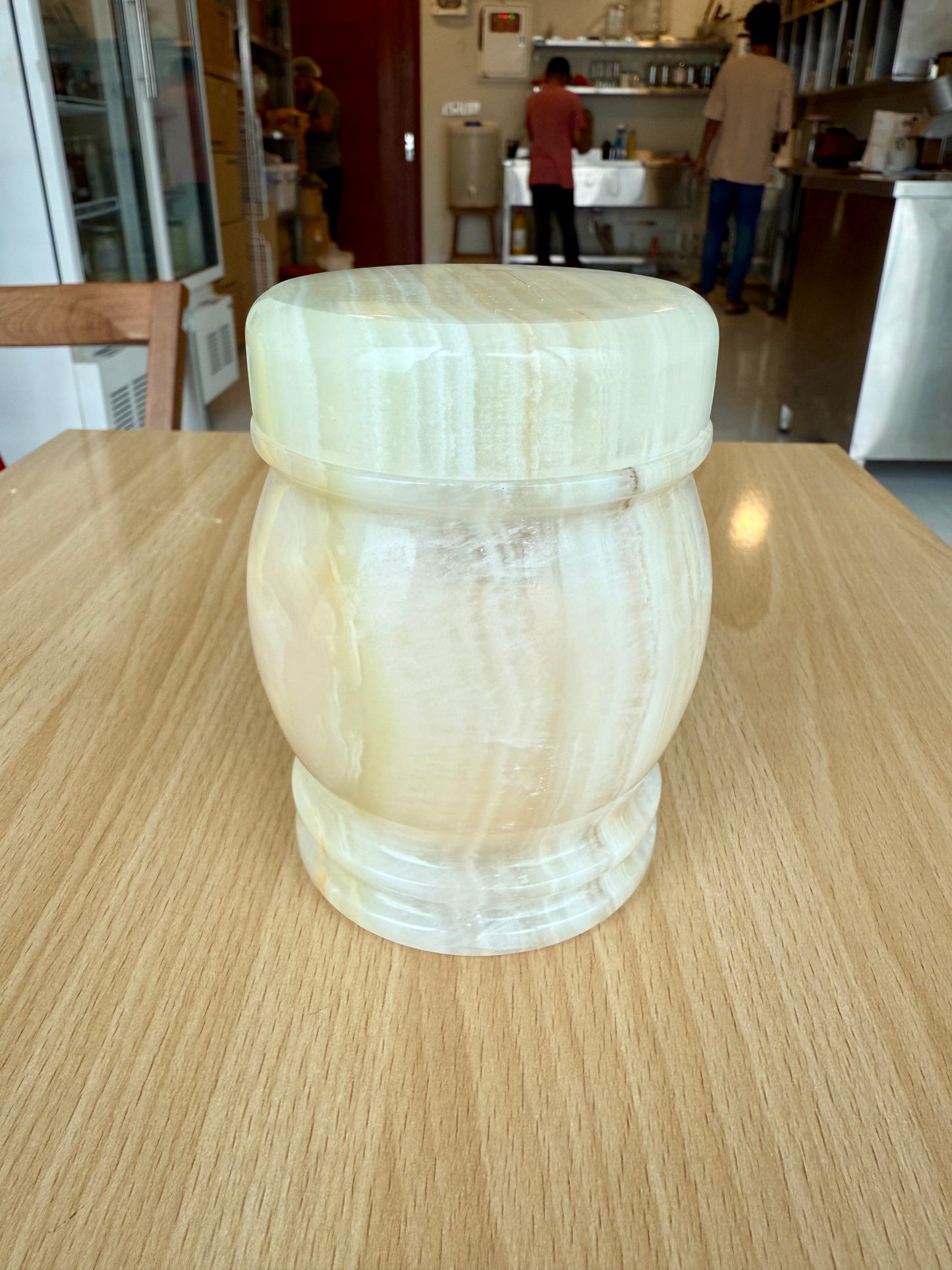 Beeswax Frankincense Marble Candle