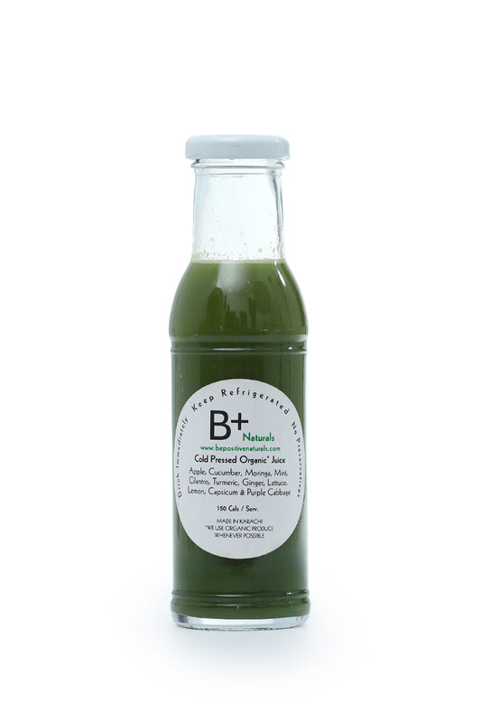 Cold Pressed Green Juice  "Alkaline Me"  260ml Glass Bottle
